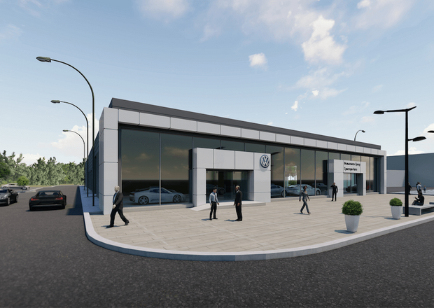 Проект строительства автодилерского центра Wolksvagen
